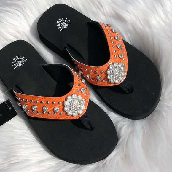 Isabella Shoes - Isabella Orange Flats